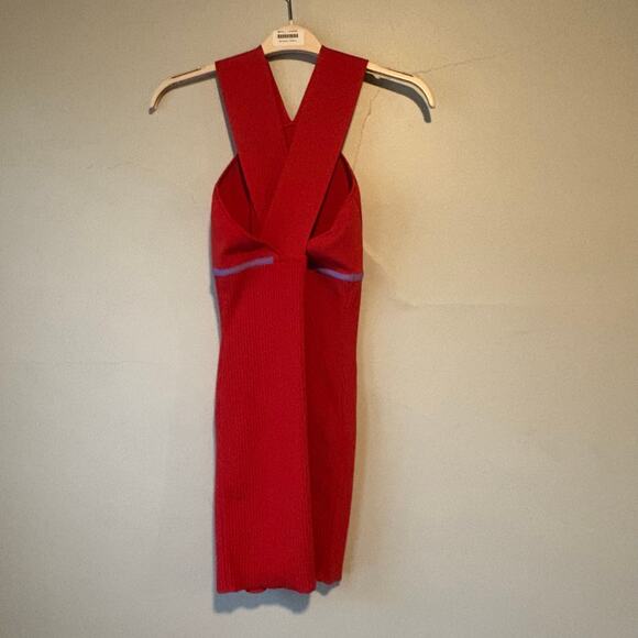 Hervé By Hervé Léger High Neck Bandage Dress Size Large - Picture 8 of 9